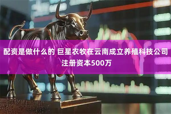 配资是做什么的 巨星农牧在云南成立养殖科技公司 注册资本500万