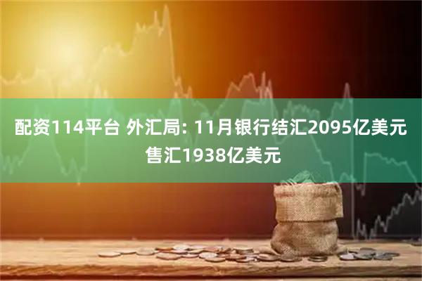 配资114平台 外汇局: 11月银行结汇2095亿美元 售汇1938亿美元
